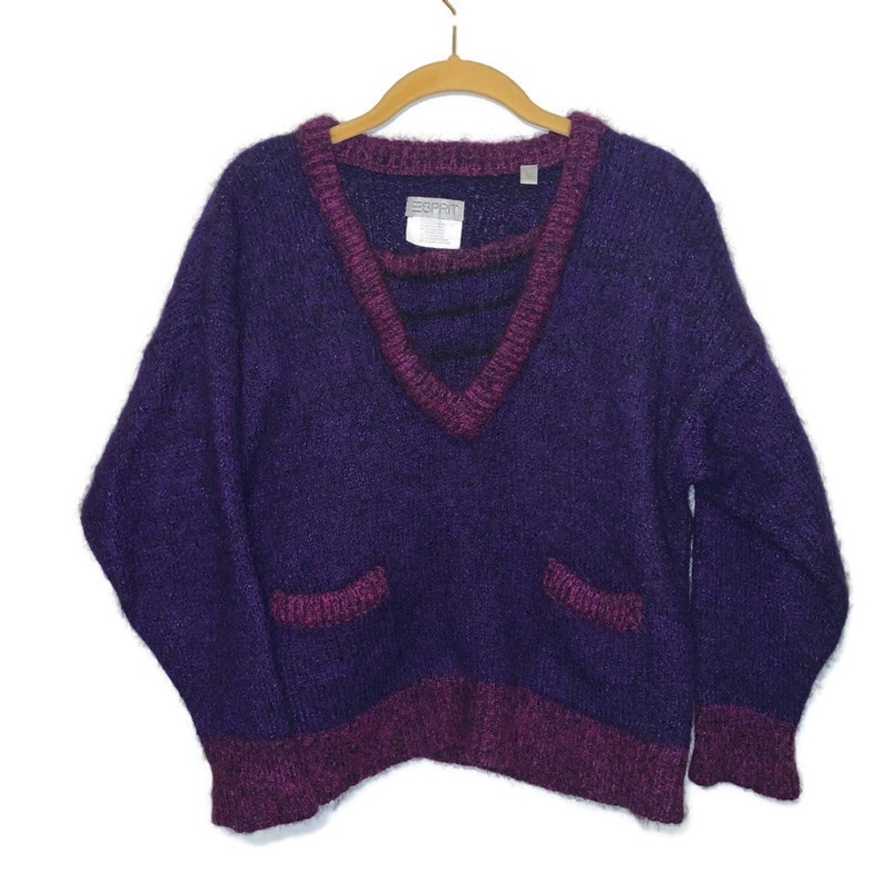 Esprit Mohair V-Neck Sweater Vtg